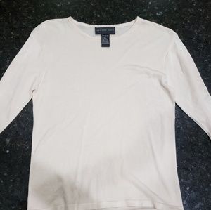 August Silk Creme Top